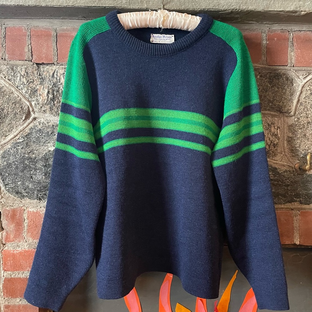 Vintage men’s Johnathan Richards virgin wool ski sweater Colorado Xl